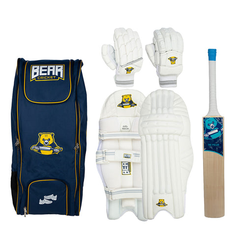 Bat, Pads and Gloves Bundle (Bag Optional)